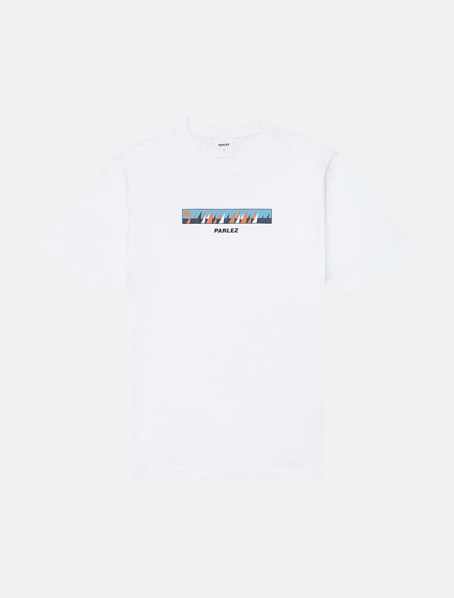 PARLEZ Cowes T-Shirt | White - The Boredroom Store Parlez