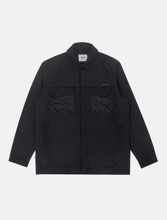 PARLEZ Graft Overshirt | Black - The Boredroom Store Parlez