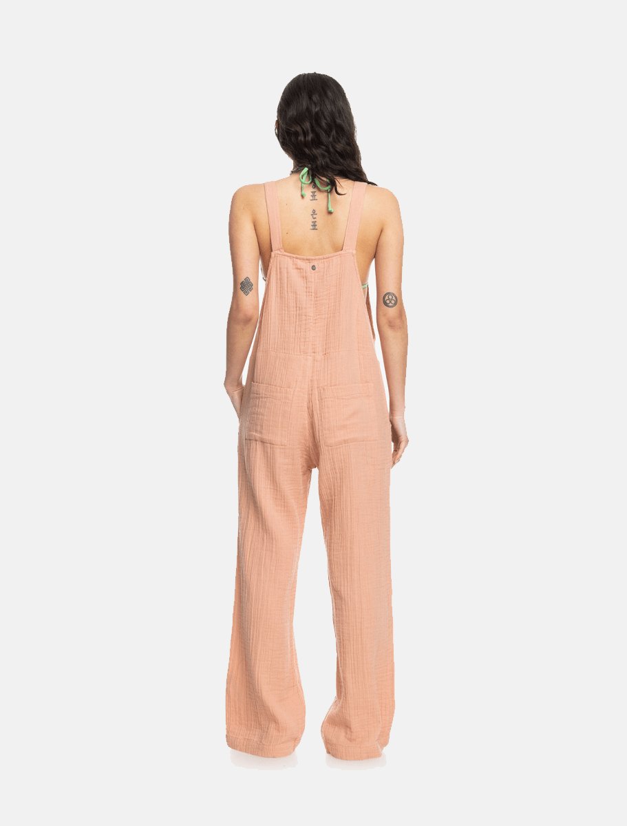 ROXY Beachside Dreaming Strap Jumpsuit | Café Creme - The Boredroom Store Roxy