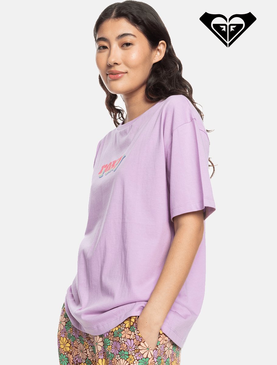 ROXY Sand Under The Sky Oversized T-Shirt | Crocus Petal - The Boredroom Store Billabong