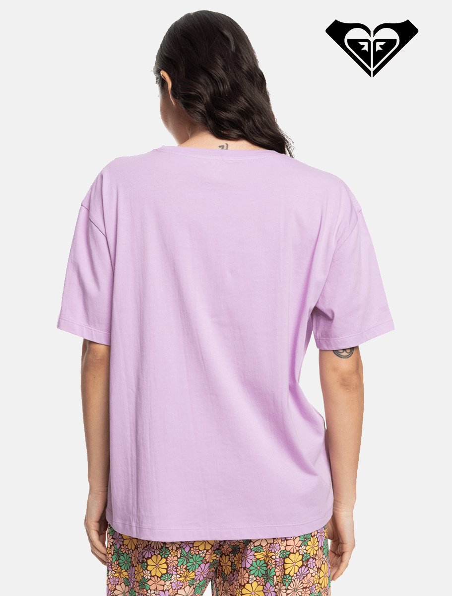 ROXY Sand Under The Sky Oversized T-Shirt | Crocus Petal - The Boredroom Store Billabong