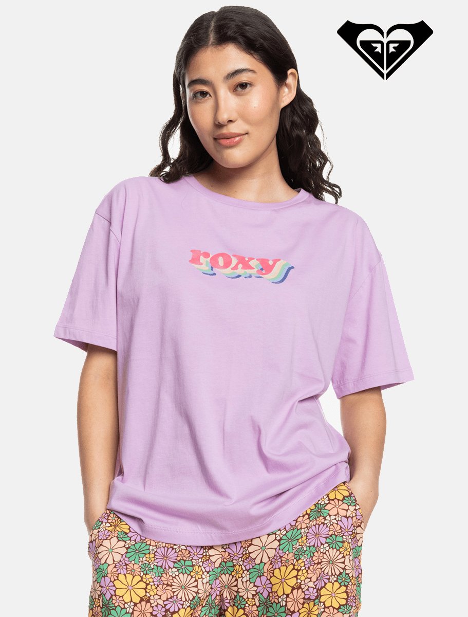 ROXY Sand Under The Sky Oversized T-Shirt | Crocus Petal - The Boredroom Store Billabong